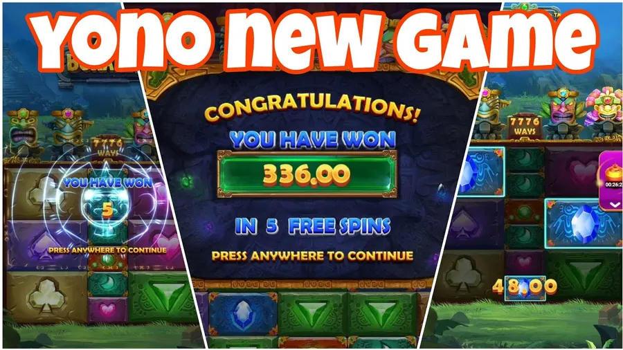 Yono game app lobby with rummy formats